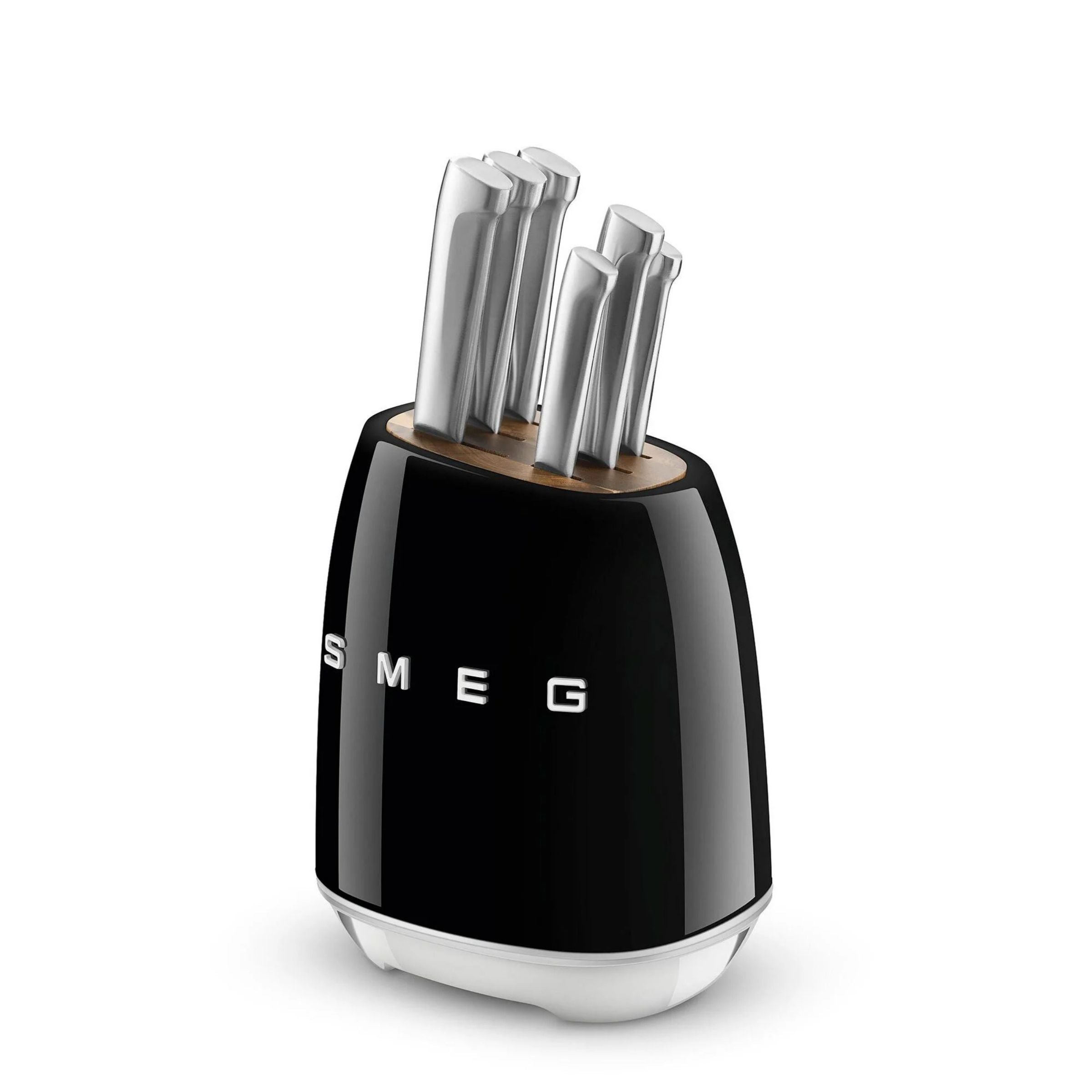 Smeg KBSF02 Pastel Siyah Standlı Bıçak Seti
