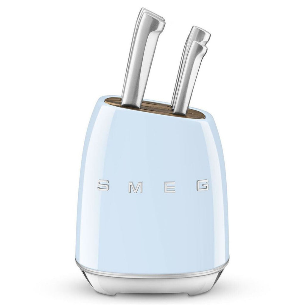 Smeg KBSF02 Pastel Mavi Standlı Bıçak Seti