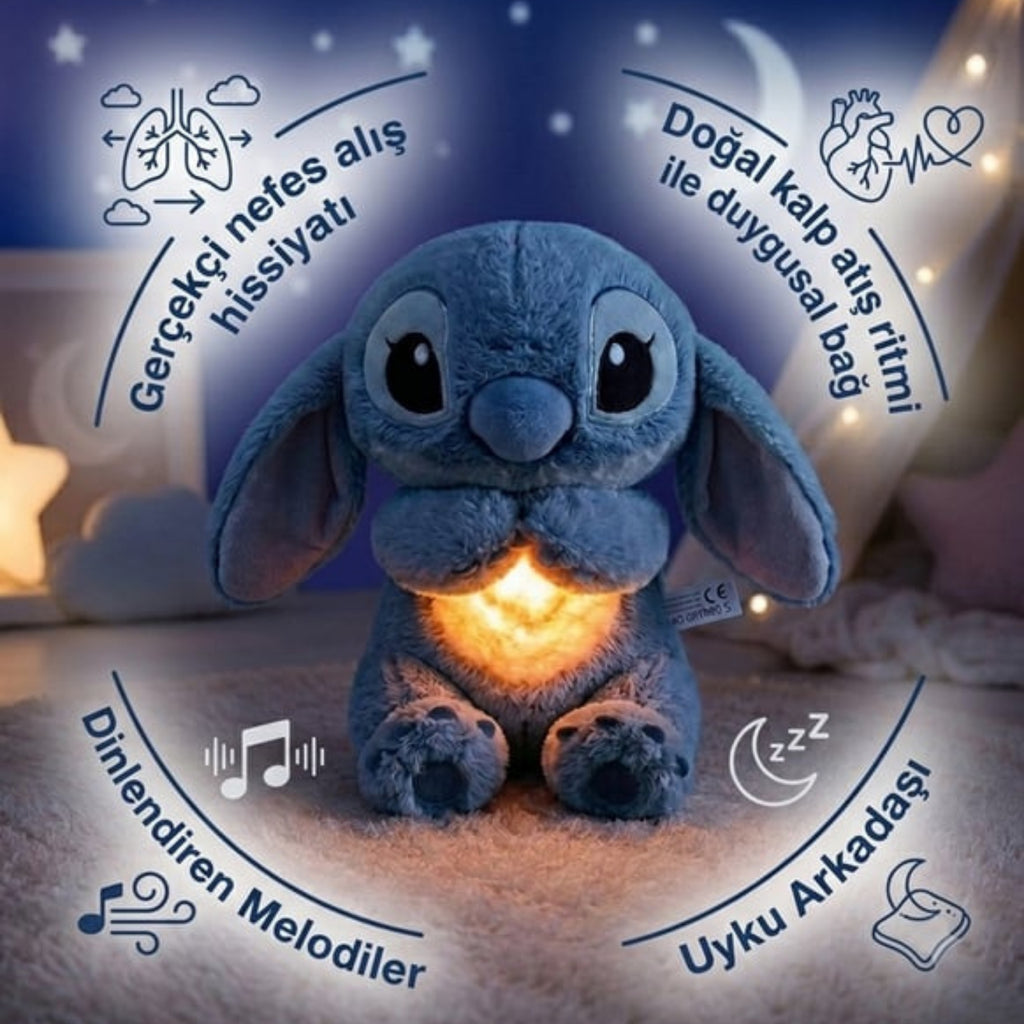 Stich uyku arkadaşı nefes alabilen peluş oyuncak