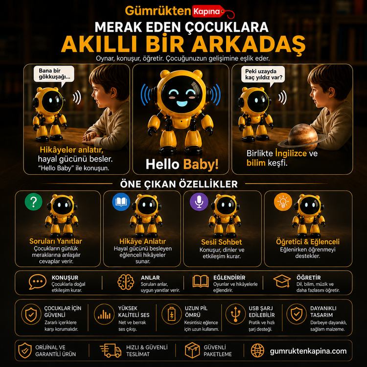 Hello Baby – Akıllı Konuşan Eğitici Robot
