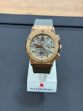 Rose Gold Kasa İskelet Kadranlı Spor Saat